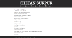 Desktop Screenshot of chetansurpur.com