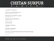 Tablet Screenshot of chetansurpur.com